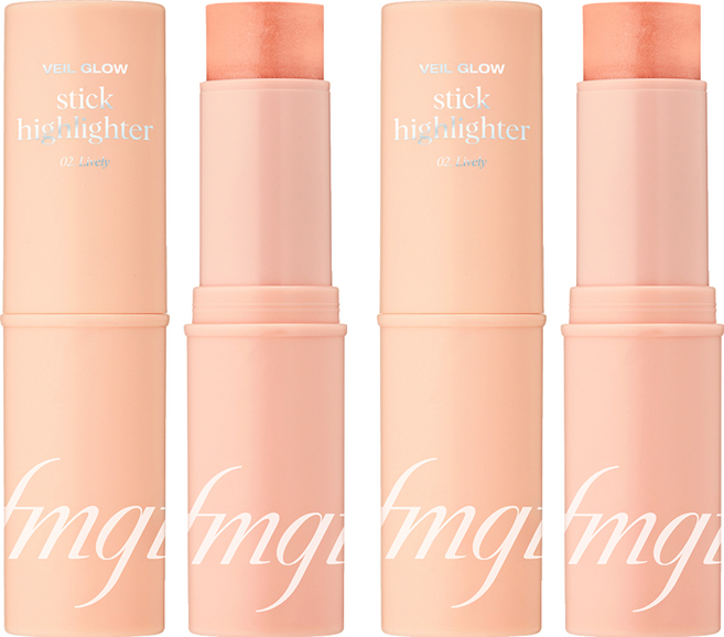 fmgt 더페이스샵 베일글로우 스틱 하이라이터 10g, 02 라이블리, 2개
