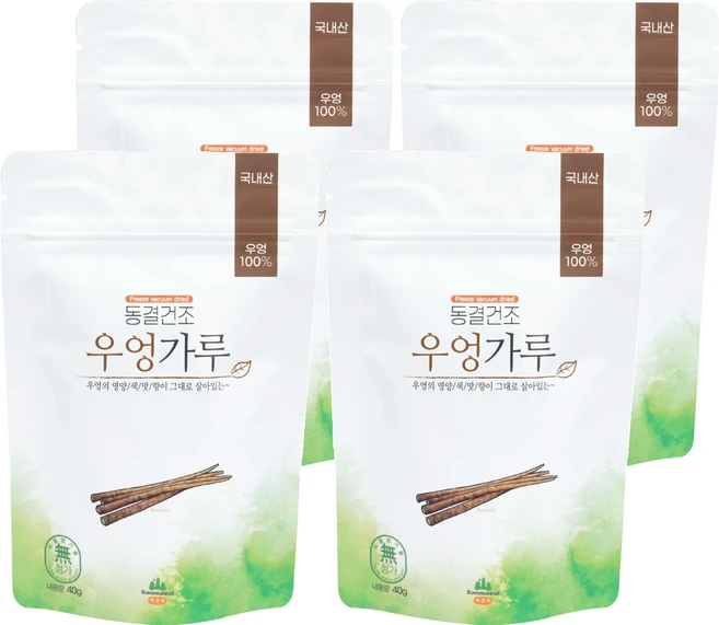 산마을 동결건조 우엉가루, 4개, 40g - 쿠팡