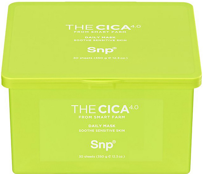 Snp 積雪草4.0鎮靜舒緩面膜, 30張, 1盒