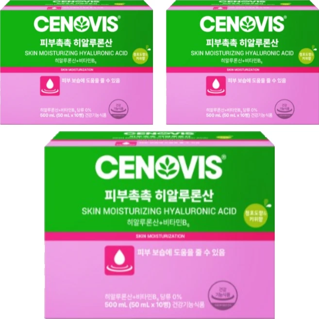 세노비스 피부촉촉 히알루론산 비타민B6 10p, 500ml, 3개 - 쿠팡