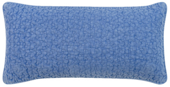 쉬즈홈 힐링 피그먼트 면 메밀 베개커버 + 속통 세트, 블루, 1개