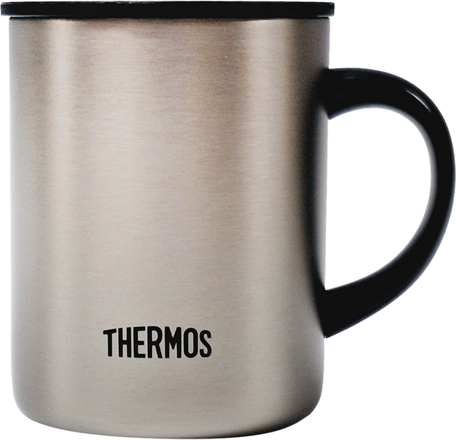 THERMOS 膳魔師 真空保溫馬克杯 JDG-352C 350ml, 不鏽鋼霧面, 1個