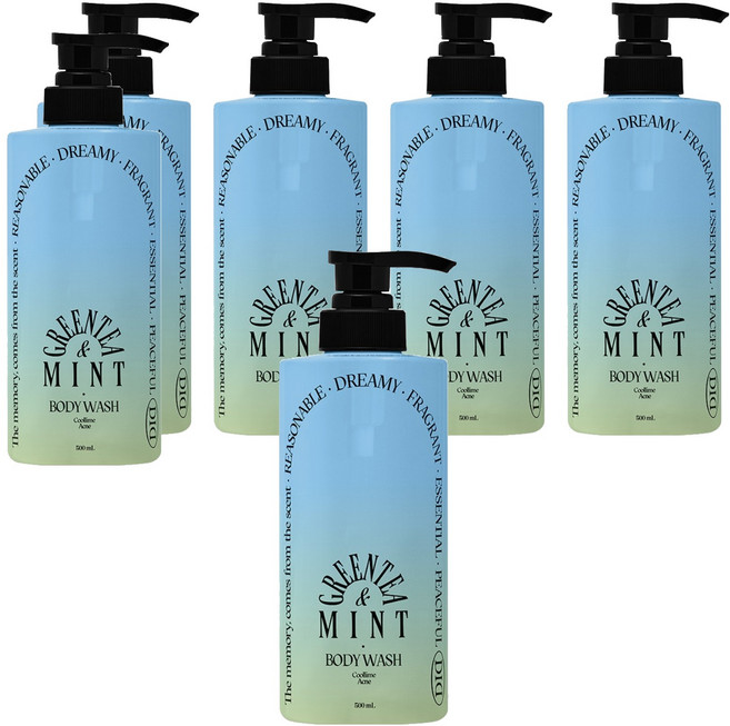 오디드 쿨라임 아크네 바디워시 그린티민트, 500ml, 6개