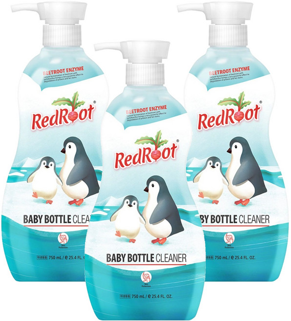 레드루트 젖병세정제, 750ml, 3개