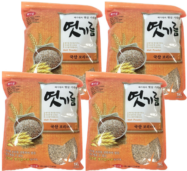 해가원 엿기름 보리, 1kg, 4개
