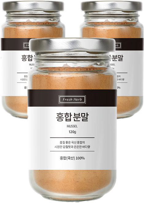 신선약초 홍합 분말, 120g, 3개