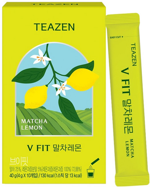 티젠 브이핏 말차레몬, 4g, 10개입, 1개