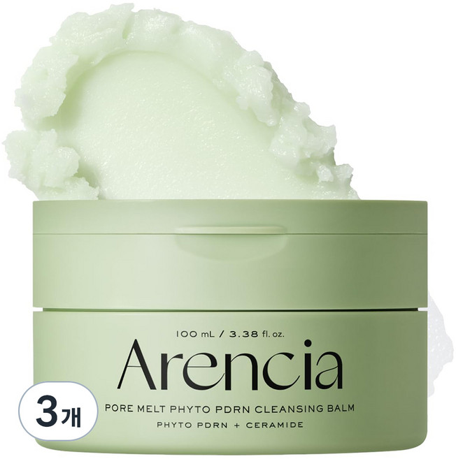 Arencia 毛孔融化植萃PDRN卸妝膏, 3個, 90ml