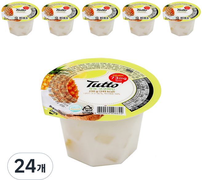 뚜또 코코파인 젤리, 230g, 24개