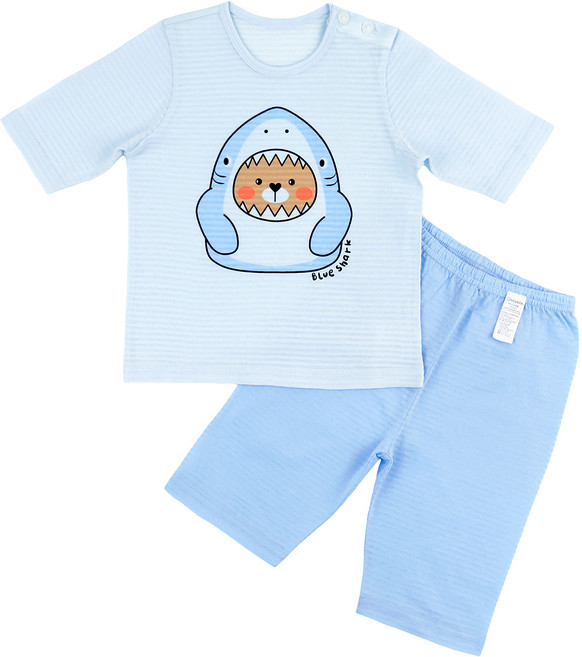 Maykids 鯊魚七分袖變色家居服上下套裝