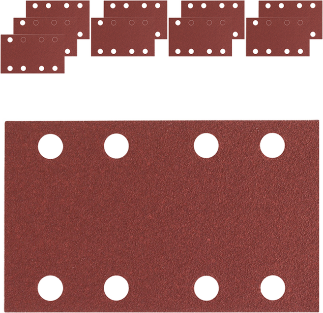 보쉬 C430 사각 사포 8홀 P120 10p 2608605281