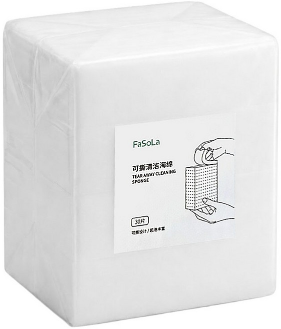 FaSoLa 可撕式清潔海綿組 30個, 3組