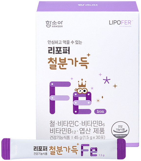 함소아 리포퍼 철분가득 30포 1개월분, 45g, 1개