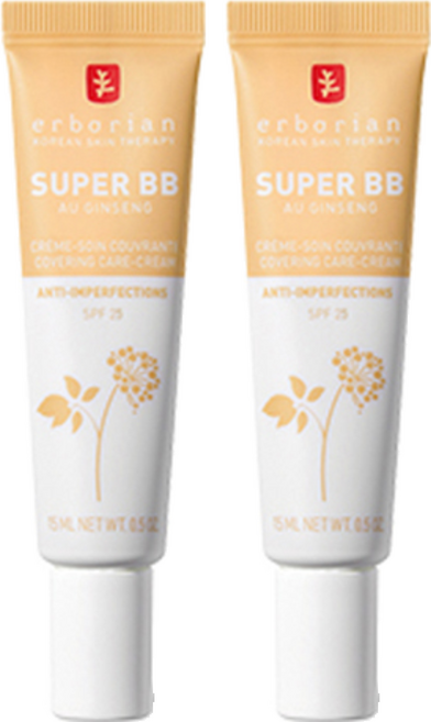 에르보리앙 슈퍼 BB크림 SPF25, 누드, 15ml, 2개