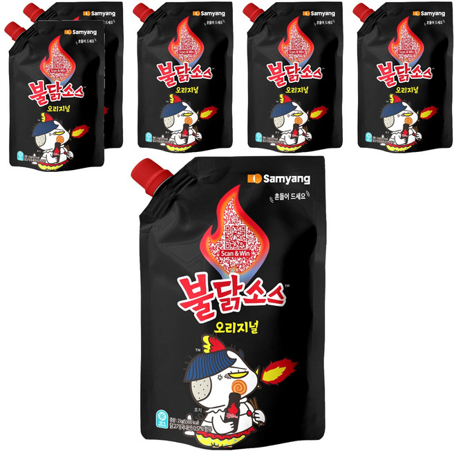 불닭 소스 오리지널, 2kg, 6개