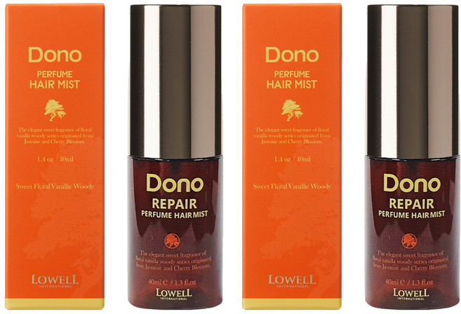 로웰도노 리페어 퍼퓸 헤어 미스트, 40ml, 2개