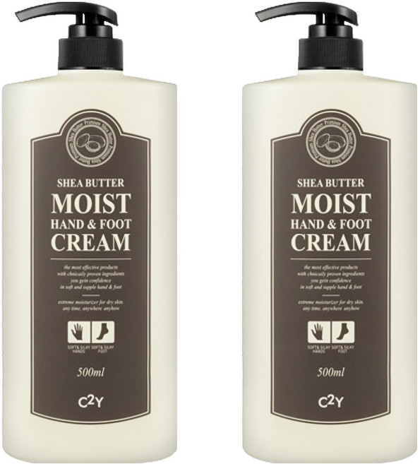 시투와이 네츄럴 아일랜드 쉐어버터 핸드 앤 풋 크림, 500ml, 2개