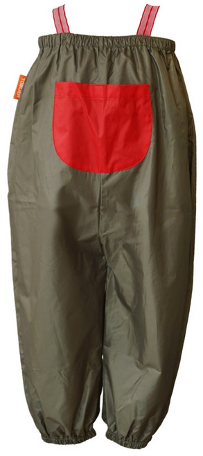 따블리에 아동용 멜빵형 미술전신가운, 카키