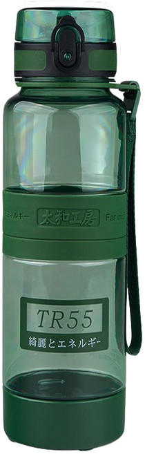 太和工房 TR55系列 運動水壺 SUS316不鏽鋼上蓋, 橄欖綠, 500ml, 1個