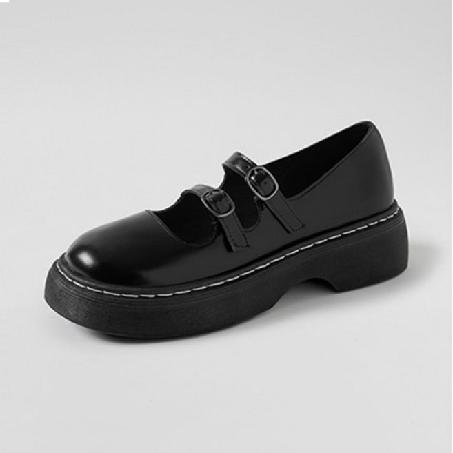 ChakanShoes 女款雙釦帶圓頭瑪莉珍樂福鞋 PMLTR3g839