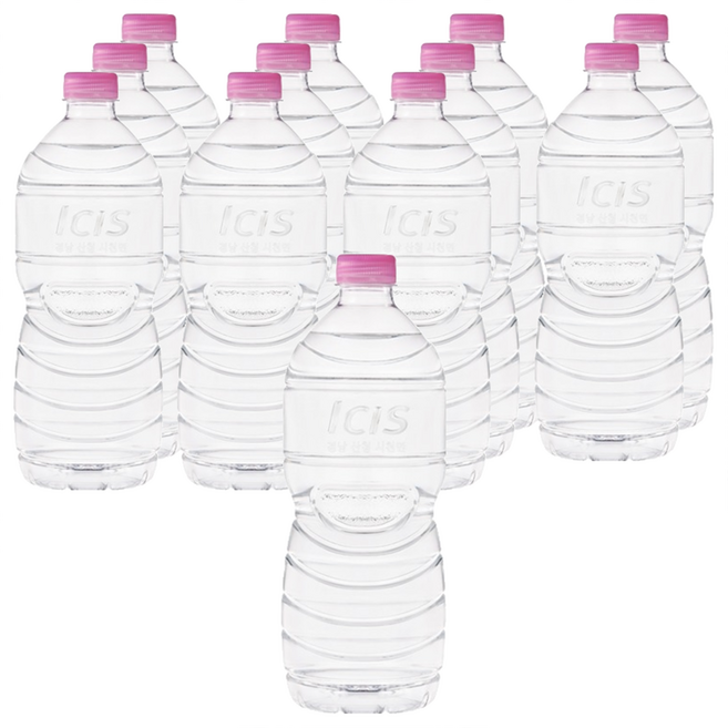 아이시스 무라벨 생수, 1L, 12개