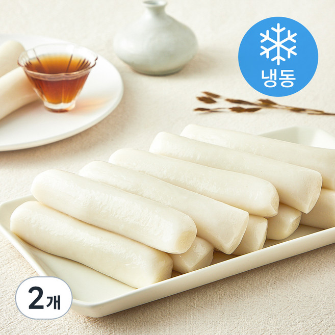 시루조아 굳지않는 흰 가래떡 (냉동), 1.4kg, 1개입, 2개