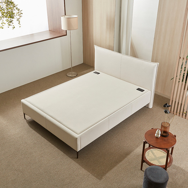 포그니처 아망떼 온열침대 프레임 퀸 + 보료 세트 방문설치, 오트밀