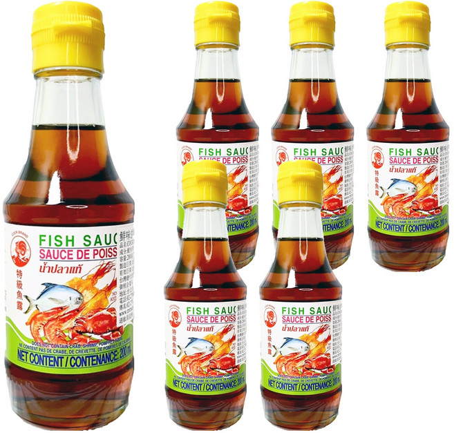 COCK BRAND 公雞牌 特級鮮魚露, 200ml, 6瓶