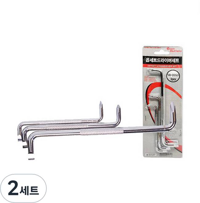 세신버팔로 옵세트 드라이버 3종 세트 SB-OSS3, 2세트