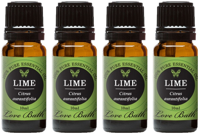 Love bath 香氛精油 萊姆, 10ml, 4個
