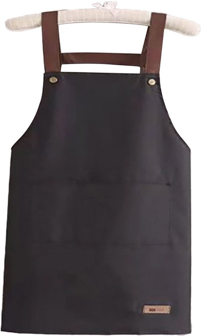 문구담 미술 카페 방수 앞치마, 블랙