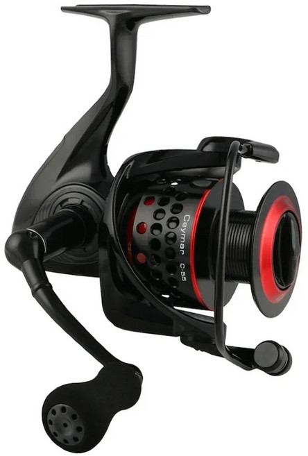okuma 寶熊釣具 Ceymar 凱莫斯 漁輪 Spinning HD 8BB 5.3:1 淺線杯, CHD3000SA, 黑色 + 紅色