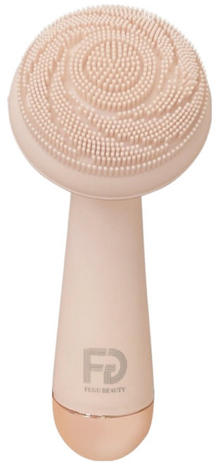 FUGU BEAUTY 硅膠按摩潔面儀 洗臉卸妝按摩三合一 機身防水IPX6 5分鐘自動斷電, FB-WM01-RS, 粉色