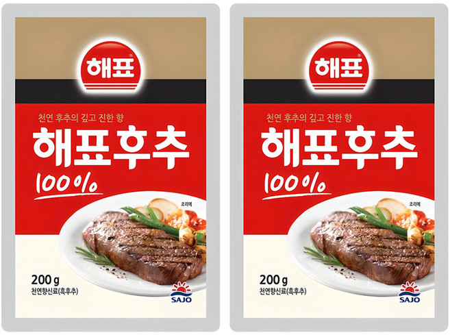 해표 순후추, 200g, 2개