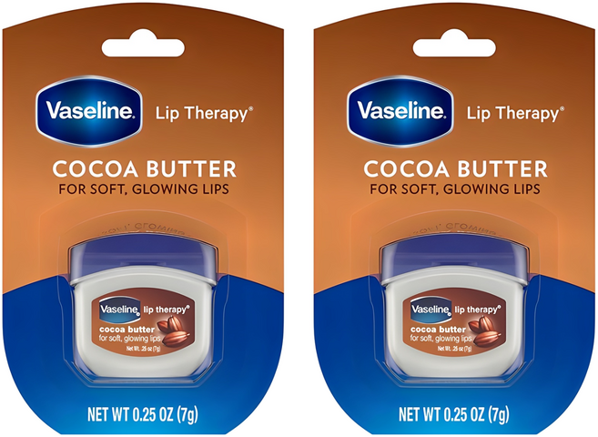 바세린 립 테라피 립밤, 코코아 버터, 7g, 2개