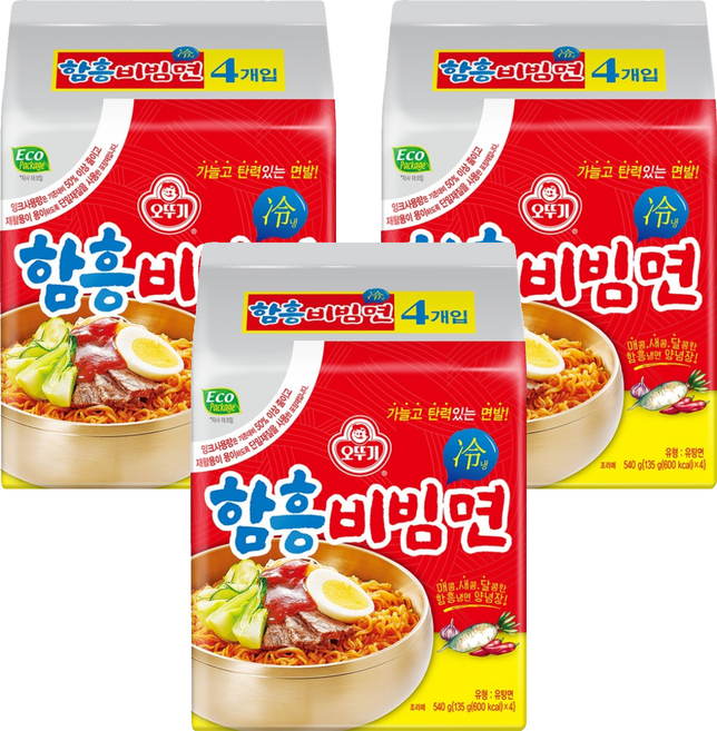 오뚜기 함흥비빔면 135g, 12개