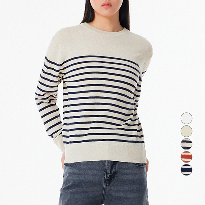 JAJU(자주) 여성용 긴팔 니트