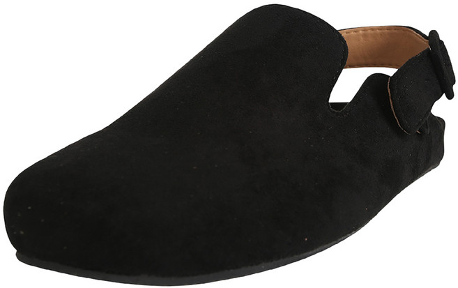 슈펜 여성용 코지 인조스웨이드 버클 클로그 샌들 HPCV8D401W