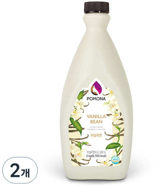 포모나 바닐라빈 소스, 2kg, 2개