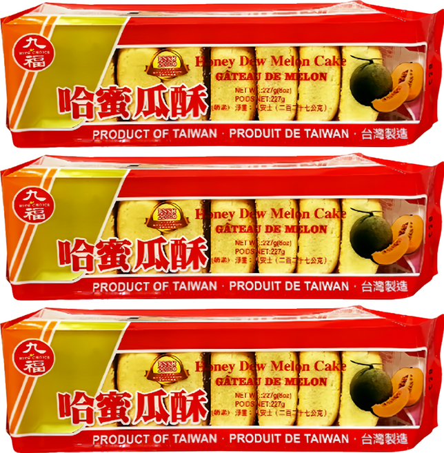九福 哈蜜瓜酥, 227g, 3包