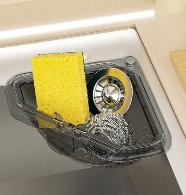 켈본 떨어지지 않는 자석형 음식물 걸이형 필터 거름망 바구니 FREE, 1개, 그레이