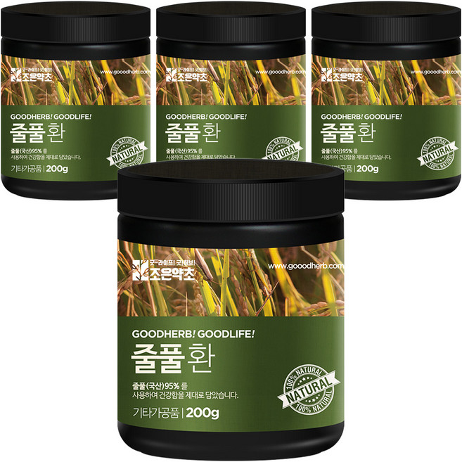 조은약초 프리미엄 줄풀환, 4개, 200g