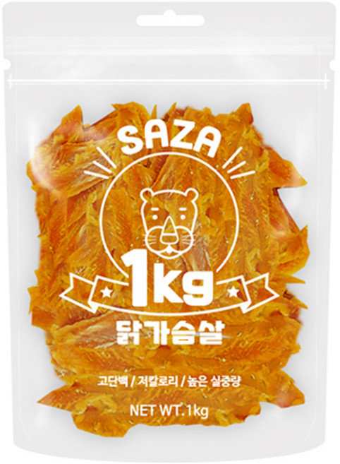 사자 강아지 대용량 건조간식, 닭가슴살, 1kg, 1개
