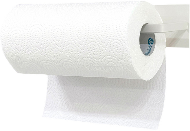 깨비다 접착식 키친타올걸이, 화이트, 1개