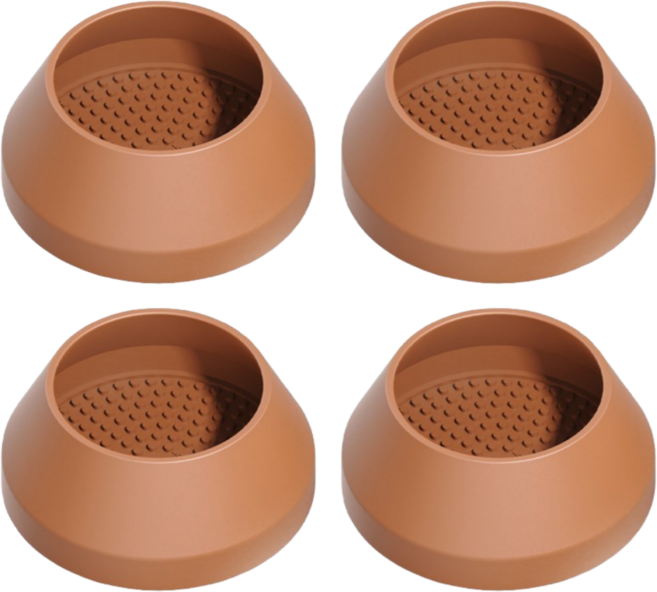 써뉴즈 논슬립 쇼파 가구발 커버 원형, 브라운, 4개