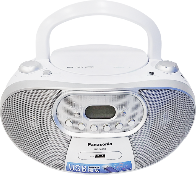 Panasonic 台灣公司貨 MP3 USB手提音響, RX-DU10, 白色