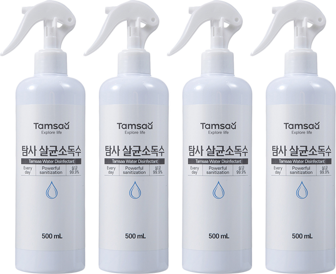 Tamsaa 次氯酸水噴霧, 500ml, 4瓶