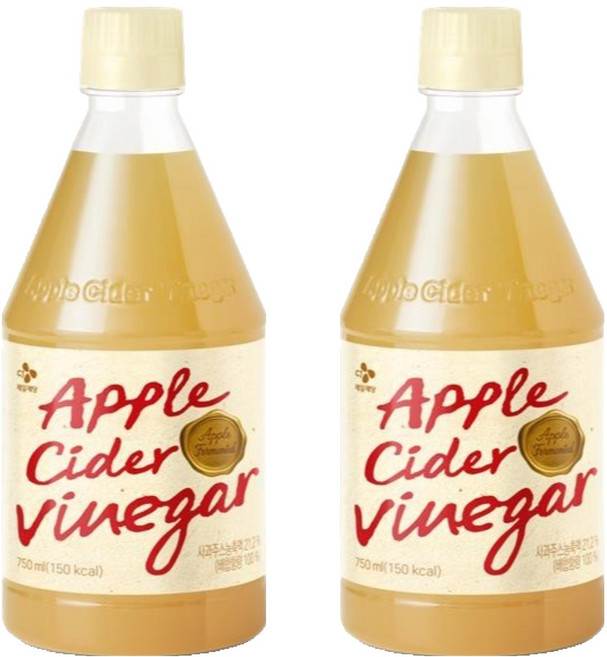 CJ제일제당 애플 사이다 비니거, 2개, 750ml