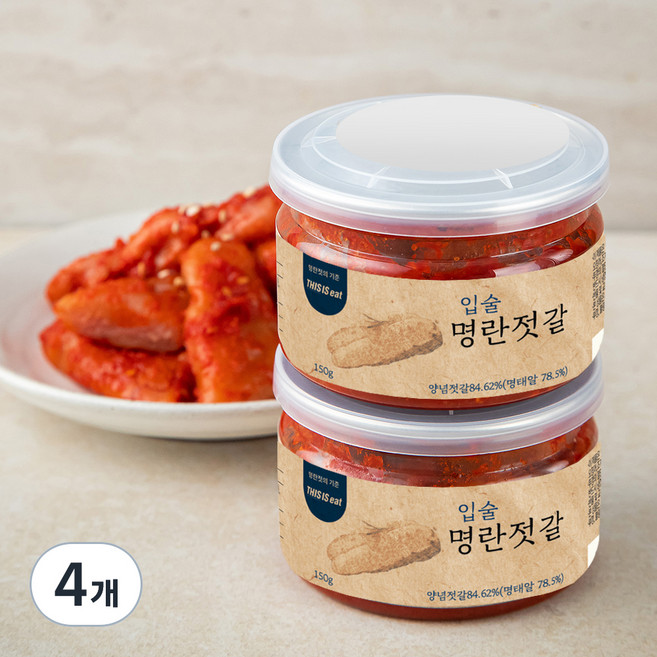입술명란 젓갈, 150g, 4개