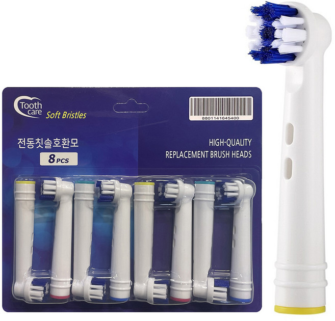 Oral-B電動牙刷替換牙刷毛 Pre-Season Clean 8入, 1個, EB-20
